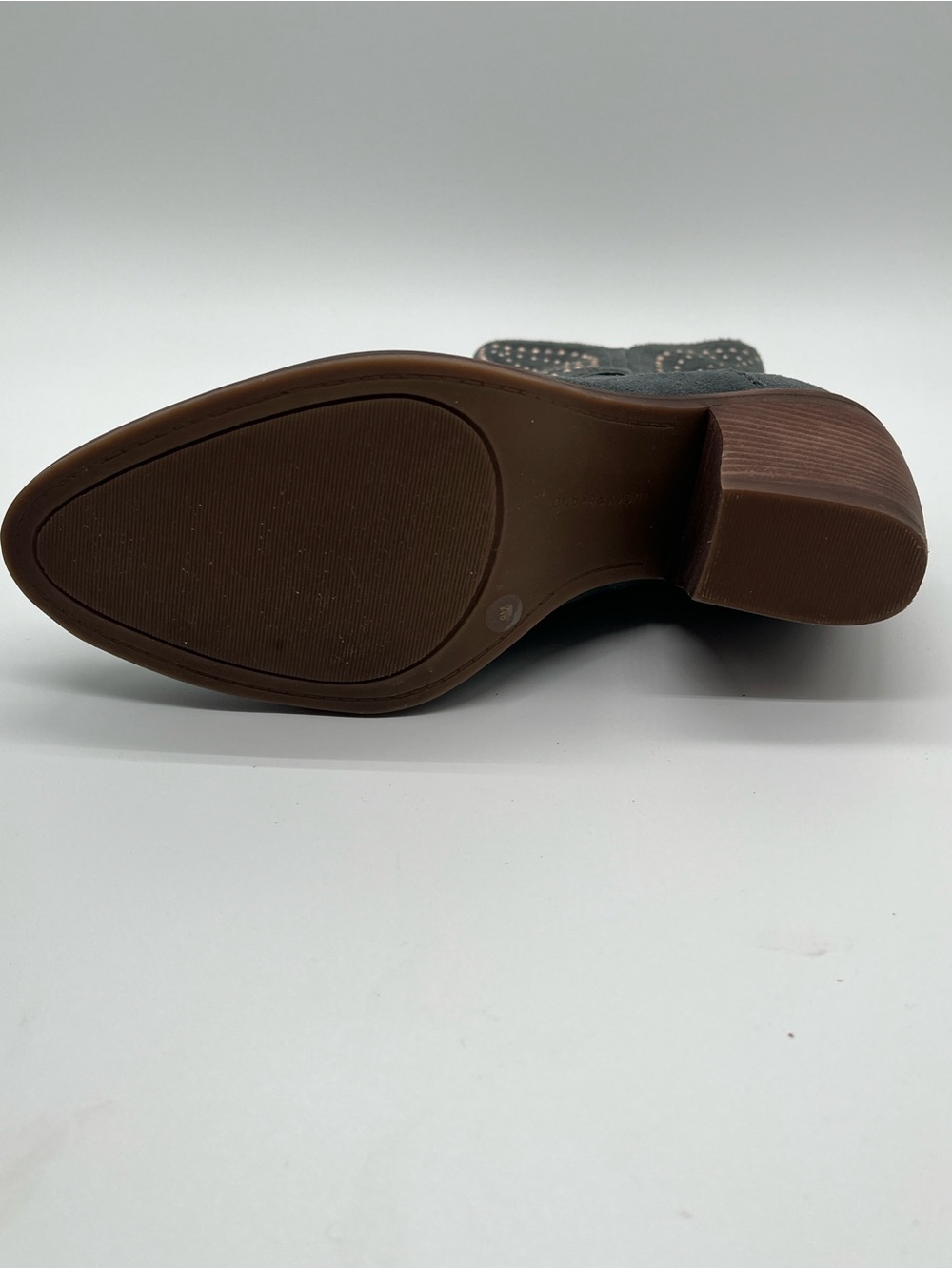 Lucky Brand Lakelon western booties size 8M. Blue grey suede with stud detailing - Picture 9 of 12